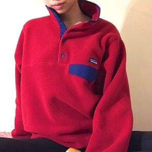 Patagonia Red Synchilla Fleece Pullover Jacket M